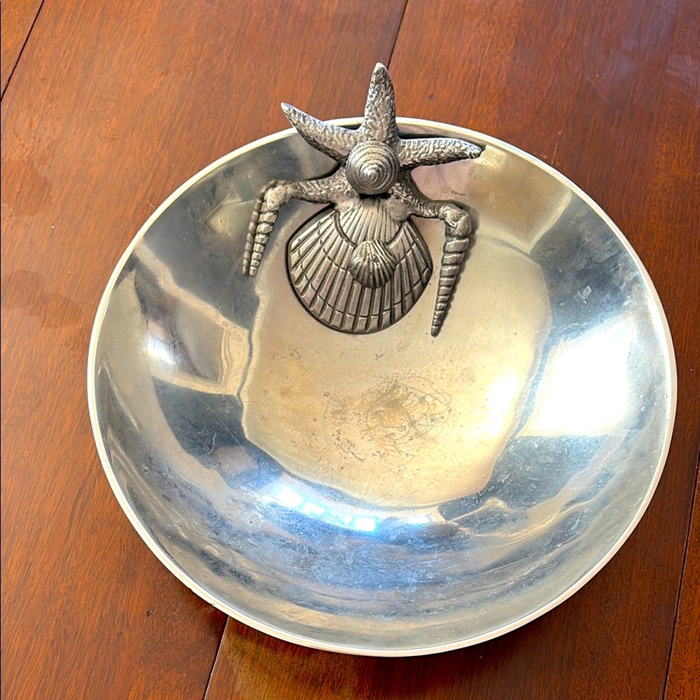 Large silver serving Bowl